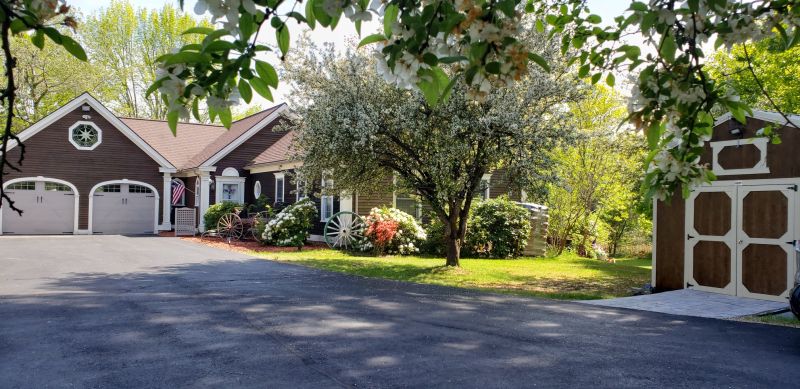 American home decorated for celebration